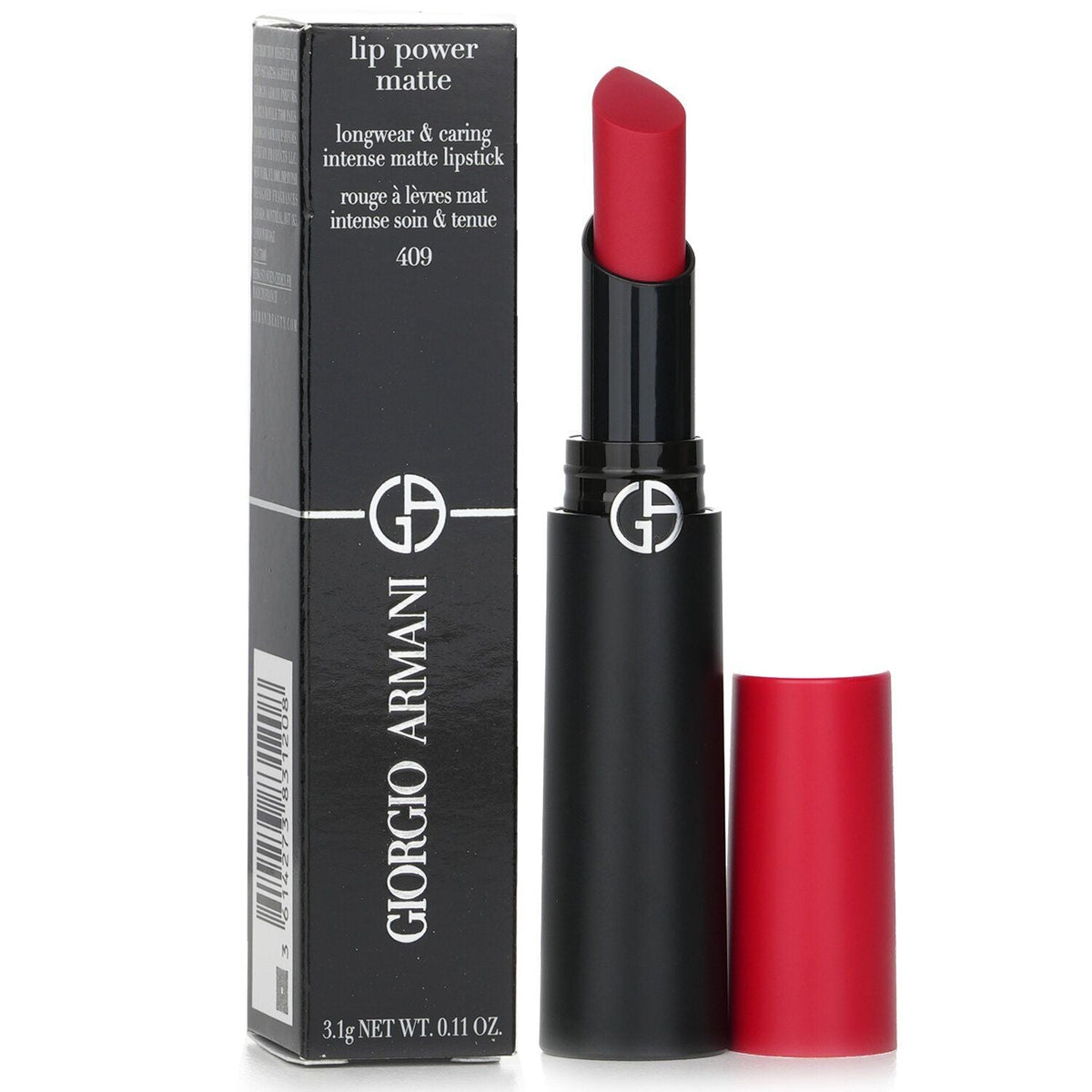 GIORGIO ARMANI - Lip Power Matte Longwear & Caring Intense Matte Lipstick -  409 Electric 831208 3.1g/0.11oz - MC Online
