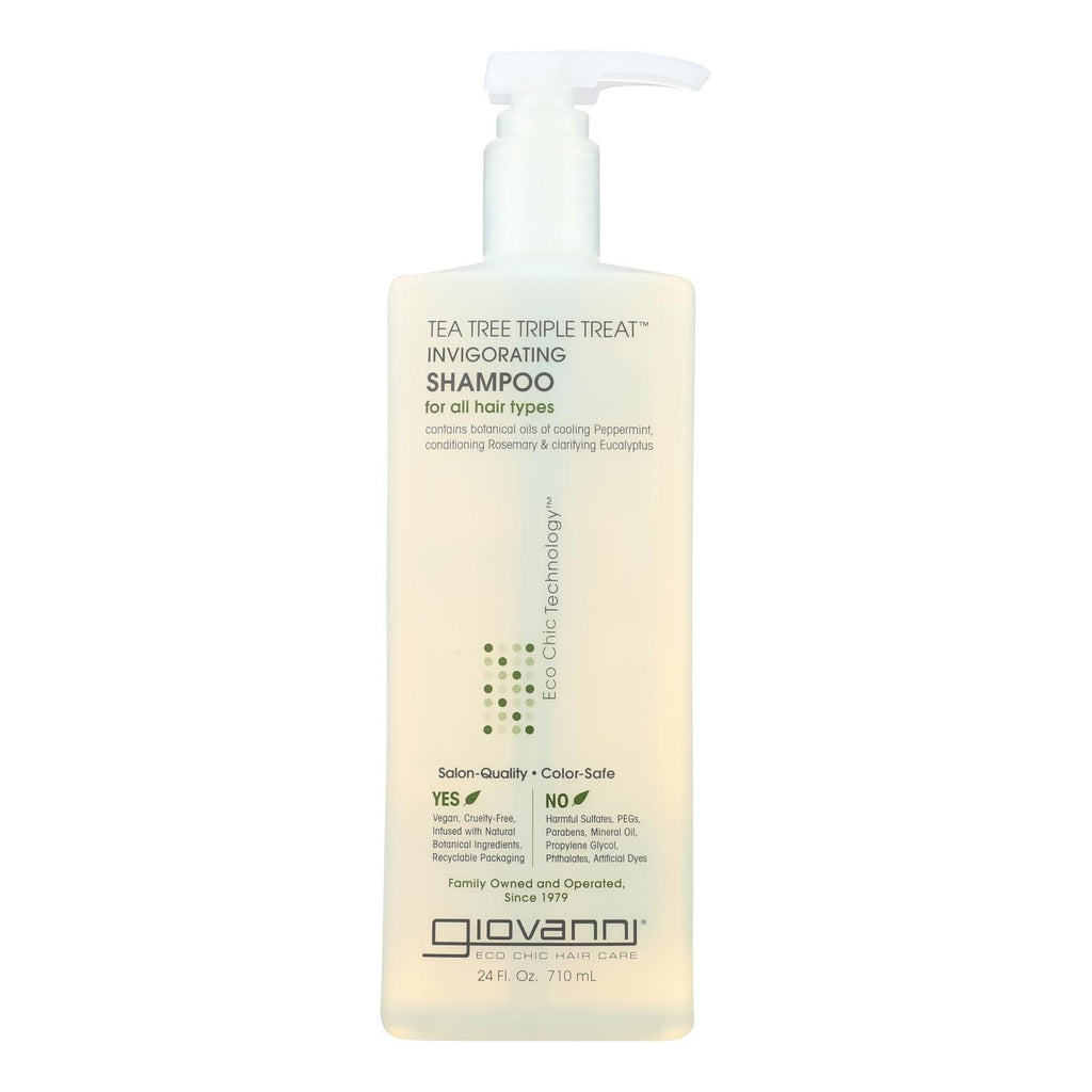 Giovanni Hair Care Products - Shampoo Tea Tree Invigorating - 24 Fz - MC Online