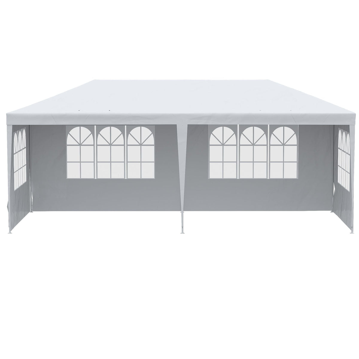 Grand Gazebo Haven: 20x10 Large Canopy Party Tent with Removable Side Walls - MC Online
