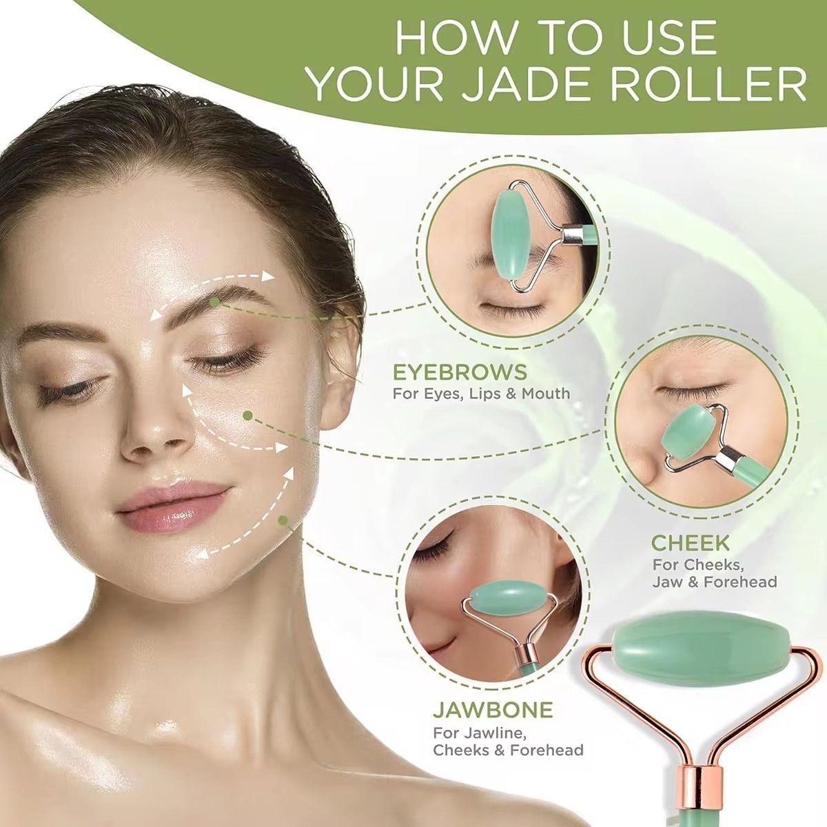 Gua Sha Board 2PCS Massage Stone for Facial Body Skincare Roller Scraping Massager Natural Resin Facial Lifting Scraper Neck Anti Wrinkle Massager Tool - MC Online