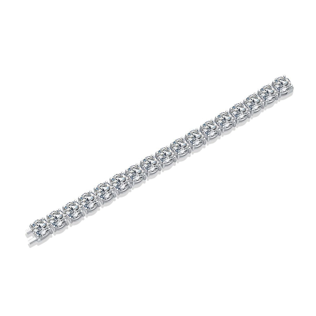 Half-summer brilliance - Made of morganite, 925 sterling silver and platinum-plated diamonds, it is a fashionable jewelry bracelet and a luxurious silver accessory. - MC Online