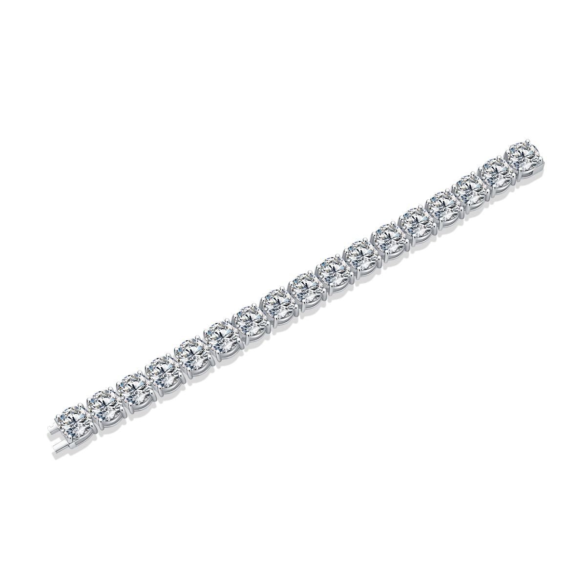Half-summer brilliance - Made of morganite, 925 sterling silver and platinum-plated diamonds, it is a fashionable jewelry bracelet and a luxurious silver accessory. - MC Online