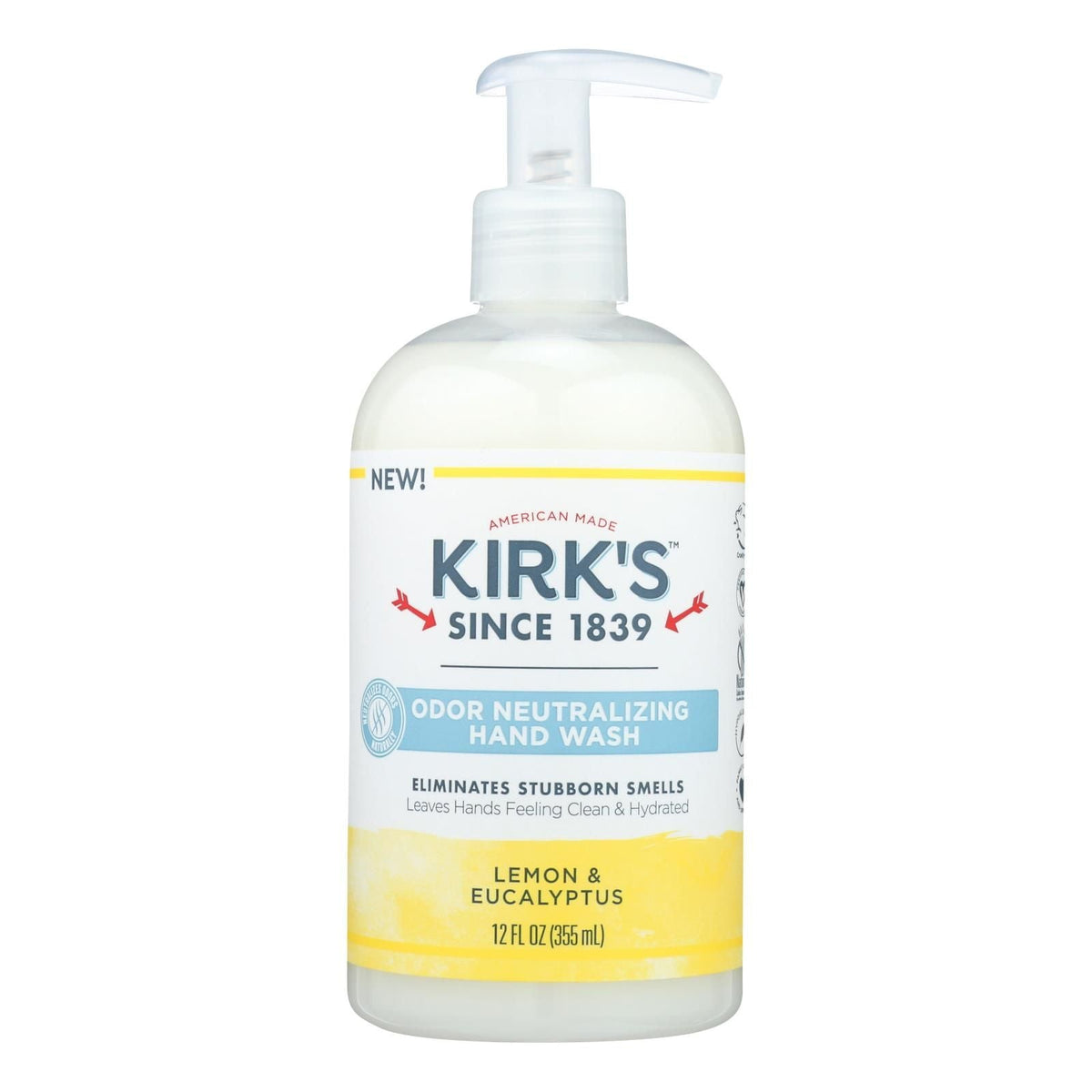 Kirk's Natural - Hand Soap Lemon Eucalyptus - 12 Fz - MC Online