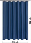 Navy Shower Curtain Liner - Premium PEVA Shower Liner for Bathroom, BPA & PVC Free, No Chemical Smell, Lightweight Standard Size Bath Curtain with 3 Magnets, Metal Grommets - Navy Blue - MC Online