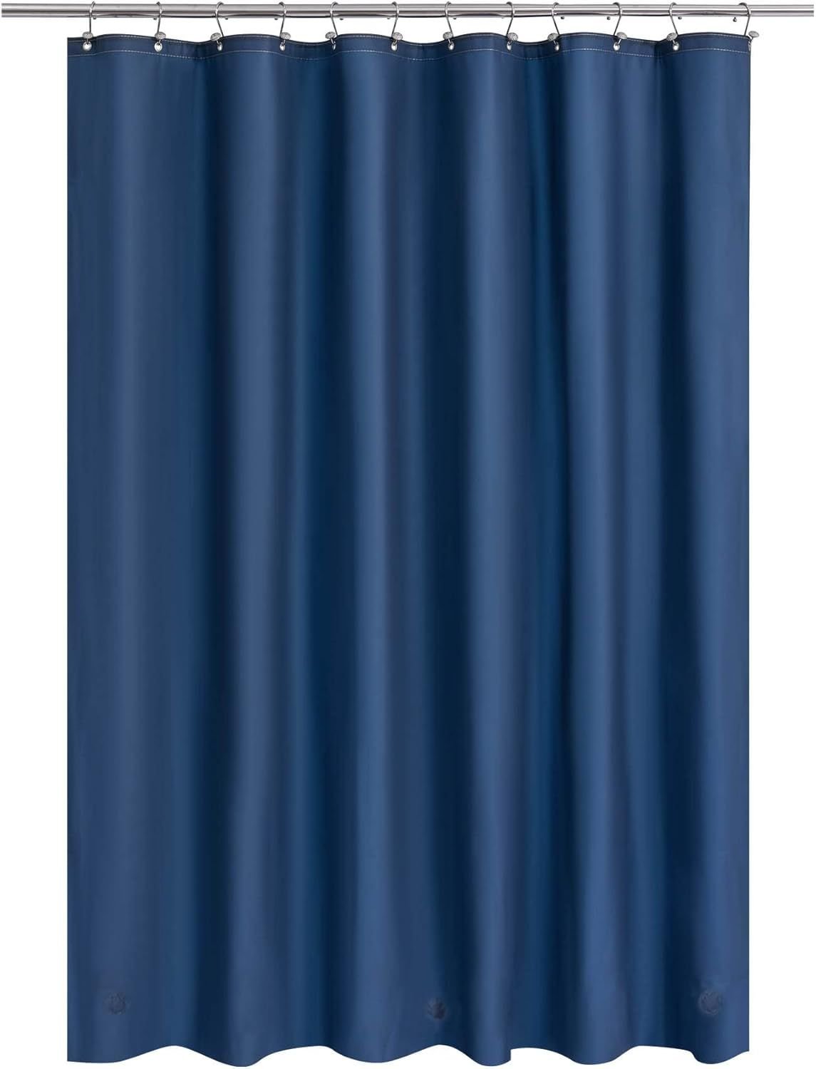 Navy Shower Curtain Liner - Premium PEVA Shower Liner for Bathroom, BPA & PVC Free, No Chemical Smell, Lightweight Standard Size Bath Curtain with 3 Magnets, Metal Grommets - Navy Blue - MC Online