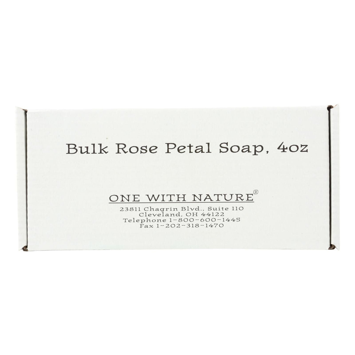 One With Nature Bar Soap - Rose - Case Of 24 - 4 Oz. - MC Online