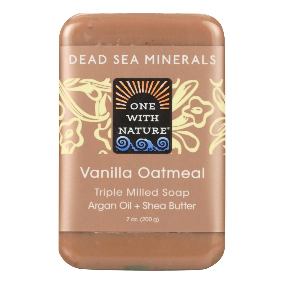 One With Nature Dead Sea Mineral Vanilla Oatmeal Soap - 7 Oz - MC Online