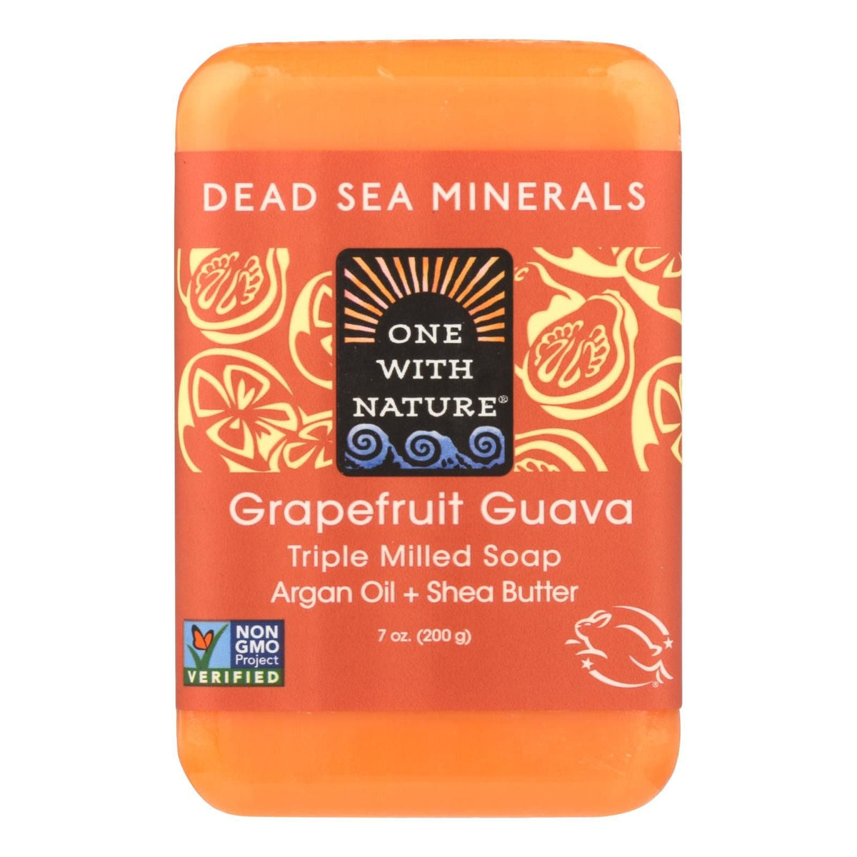 One With Nature Triple Milled Soap Bar - Grapefruit Guava - 7 Oz - MC Online