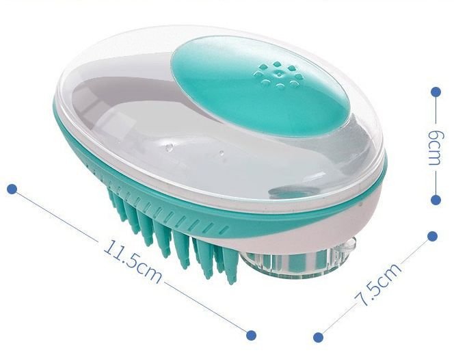Pet Life 'Swasher' Shampoo Dispensing Massage and Bathing Brush - MC Online