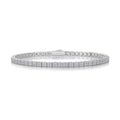 Piano Poet - Made of morganite, 925 sterling silver and platinum-plated diamonds, it is a fashionable jewelry bracelet and a luxurious silver accessory. - MC Online