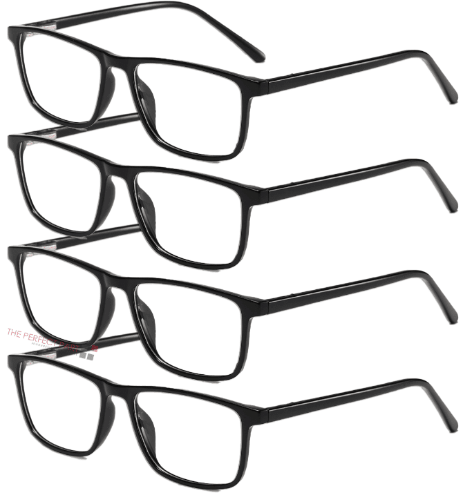 Reading Glasses Mens Womens Unisex Readers Eyeglasses 8 Pack Glasses New Square - MC Online