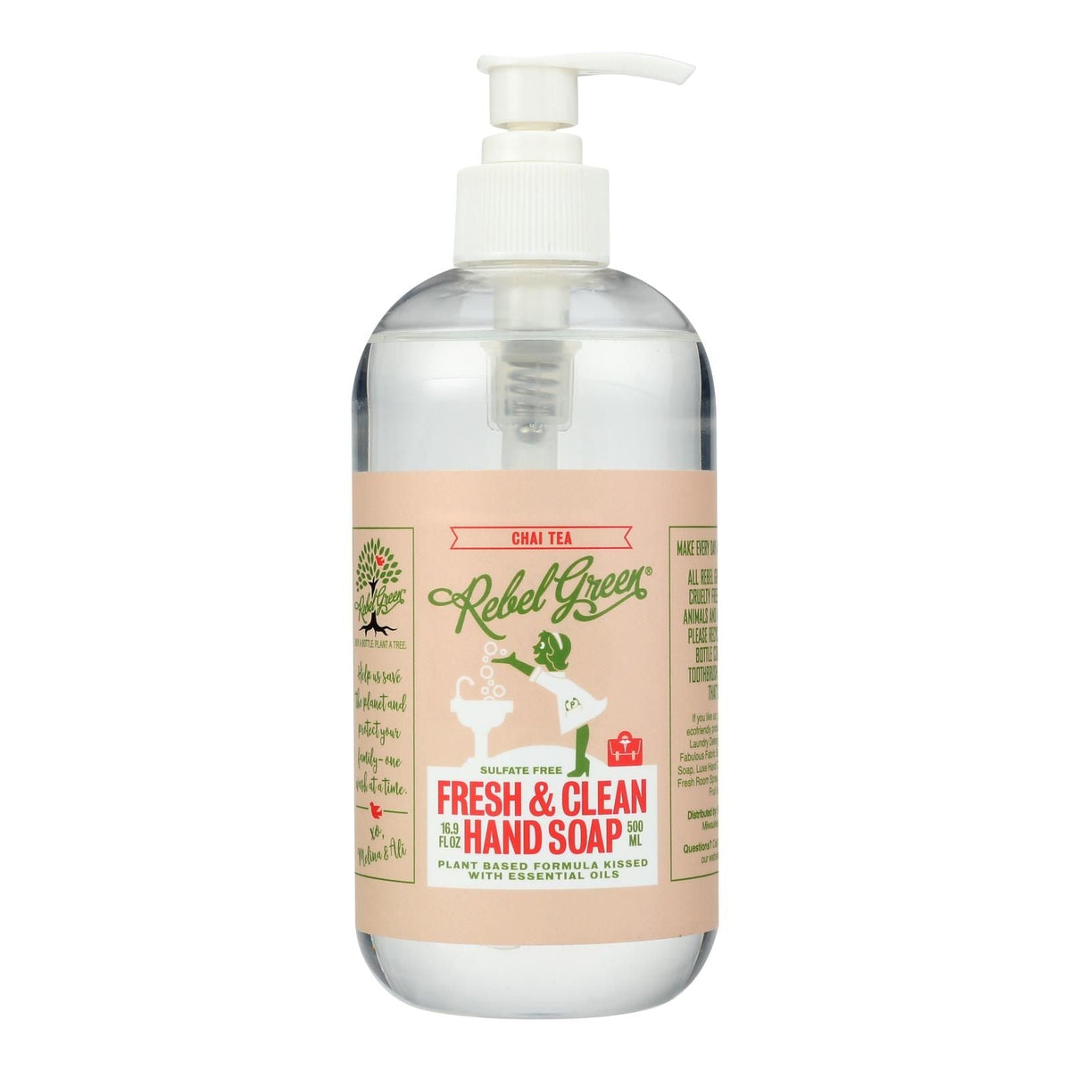 Rebel Green - Hand Soap Chai Tea - Case Of 4-16.9 Fz - MC Online