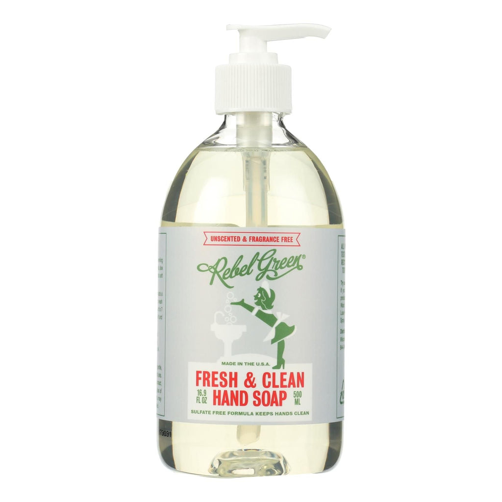 Rebel Green Hand Soap - Unscented - Case Of 4 - 16.9 Fl Oz - MC Online