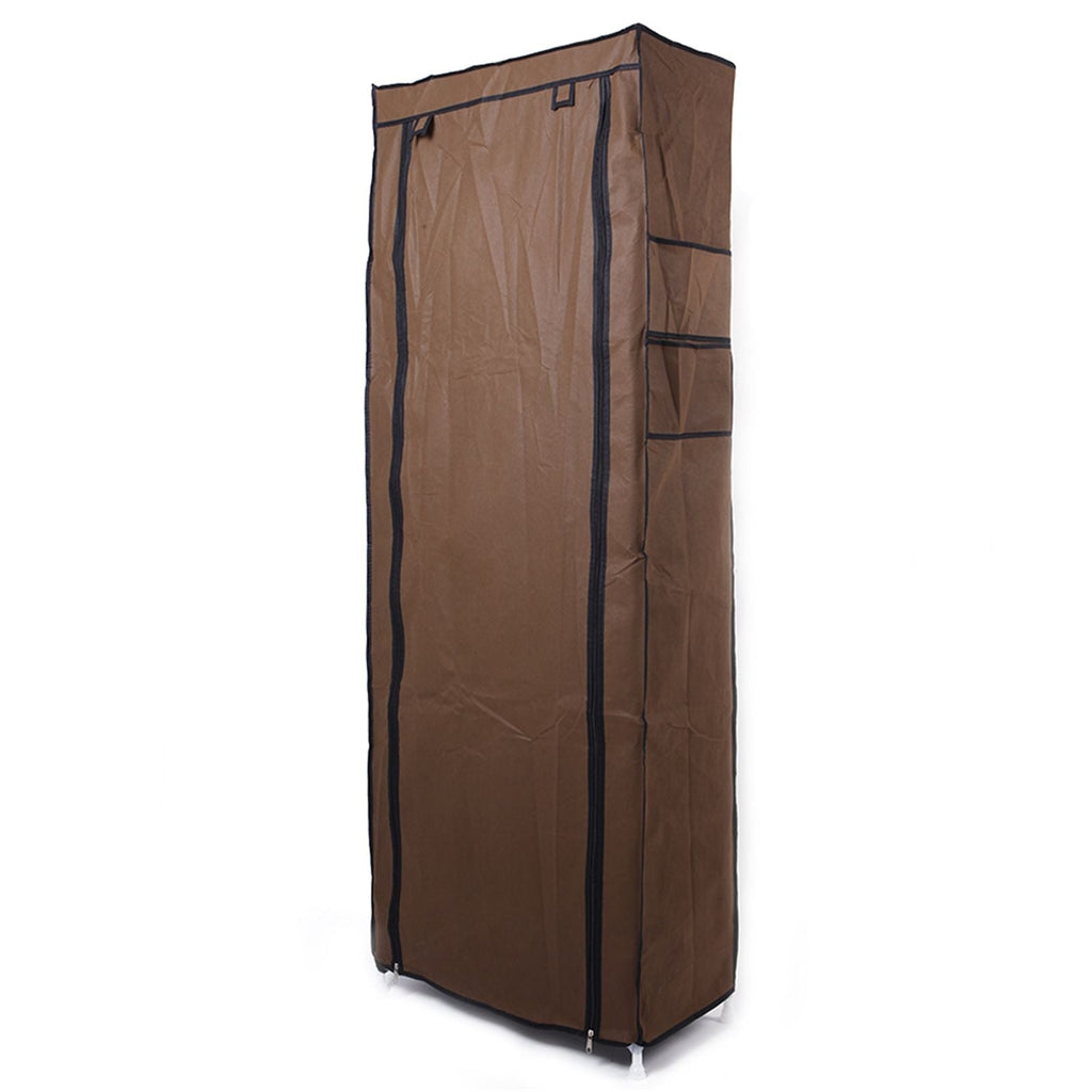 Room-saving 10-Layers 9 Lattices Non-woven Fabric Shoe Rack Black - MC Online