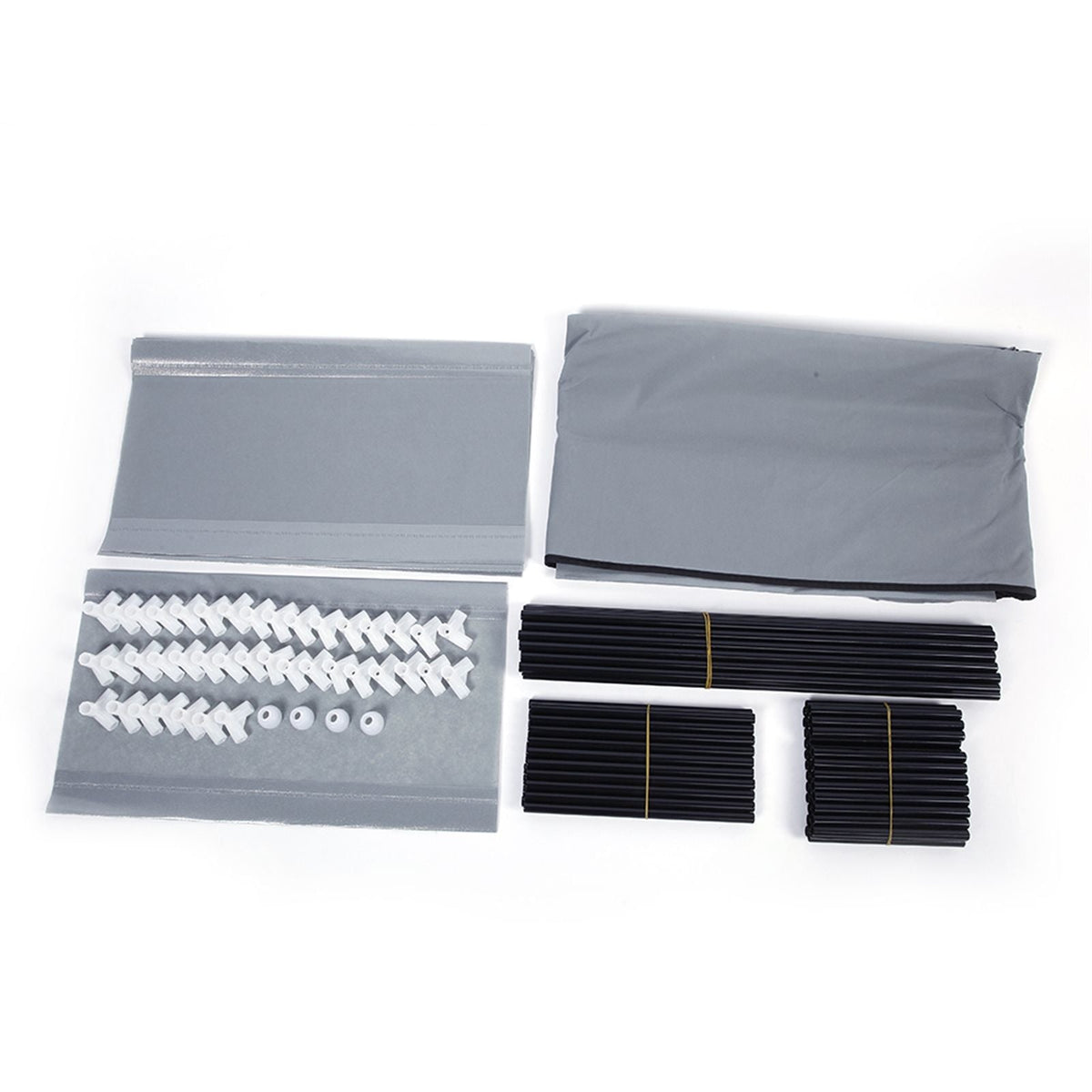 Room-saving 10-Layers 9 Lattices Non-woven Fabric Shoe Rack Black - MC Online