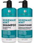 Rosemary Oil and Mint Shampoo and Conditioner Set Sulfate Free with Peppermint Moisturizing Products for Women and Men Helps Flaky Dry Scalp and Dandruff Salon Thickening for Thinning Hair - MC Online