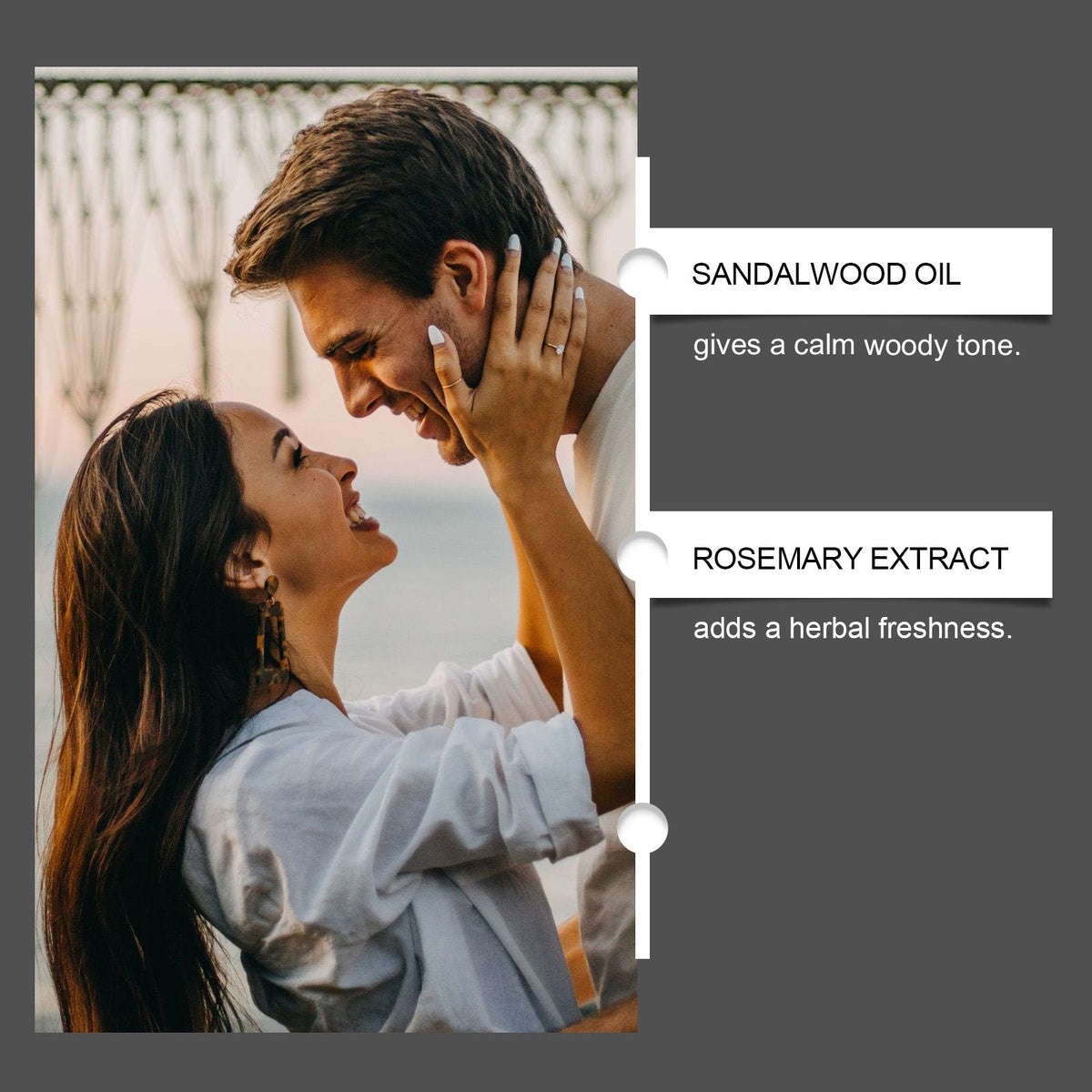 Sandalwood Cologne Romantic Perfume Releases Charm Couple Niche Atmosphere Perfume Fresh and Long-lasting Fragrance Portable - MC Online
