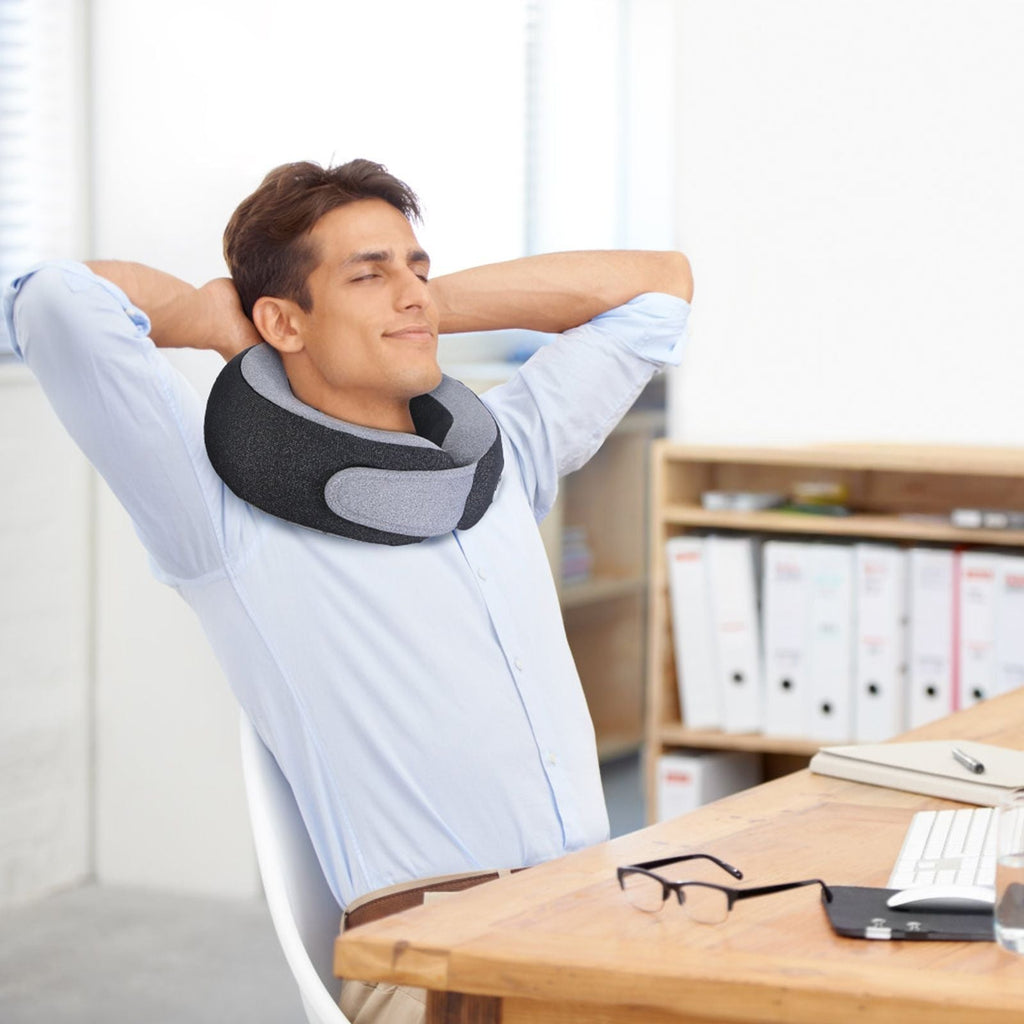 Shiatsu Neck Massage Pillow for Pain Relief - 2-in-1 Use (Neck/Arms/Legs), 3 Massaging Speeds, 2 Heating Modes, 2200mAh Long-Life Battery, Memory Foam Support, Carry Bag - Perfect - MC Online
