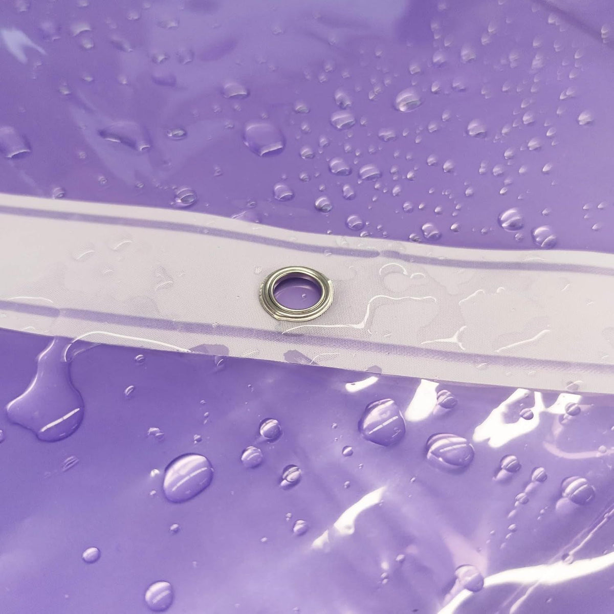 Shower Curtain Liner - Premium Clear Lavender PEVA Shower Liner with 3 Magnets and Metal Grommets, Waterproof Lightweight Standard Size Bathroom Curtains - Translucent Lavender - MC Online