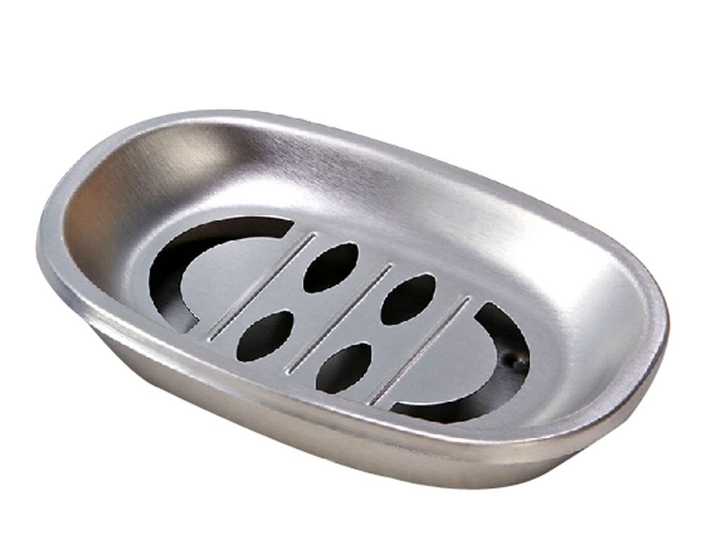Smile Face Stainless Steel Soap Dish Double-deck Bathroom Draining Soap Holder - MC Online
