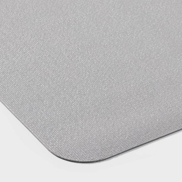 Soft Yoga Mat Gray 68 Inches (L), 26 Inches (W), 3 Millimeter thick - MC Online