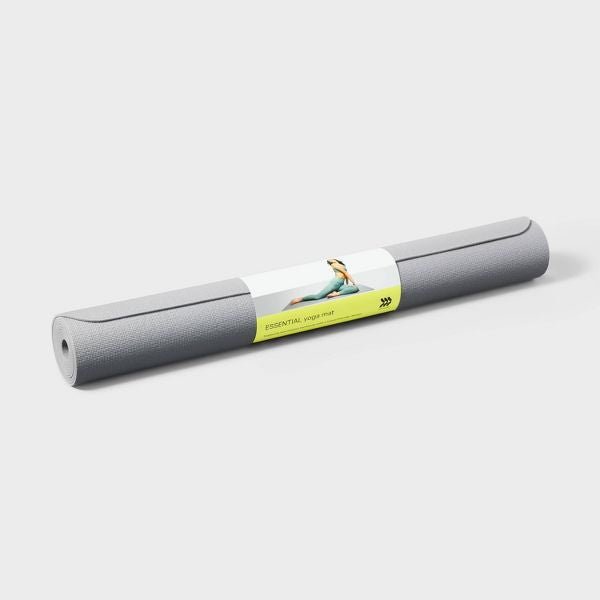 Soft Yoga Mat Gray 68 Inches (L), 26 Inches (W), 3 Millimeter thick - MC Online
