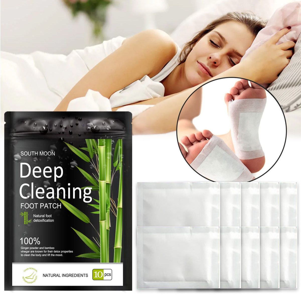 South Moon Natural herbal foot patch conditioning relieves physical and mental stress Foot massage helps sleep Foot patch - MC Online