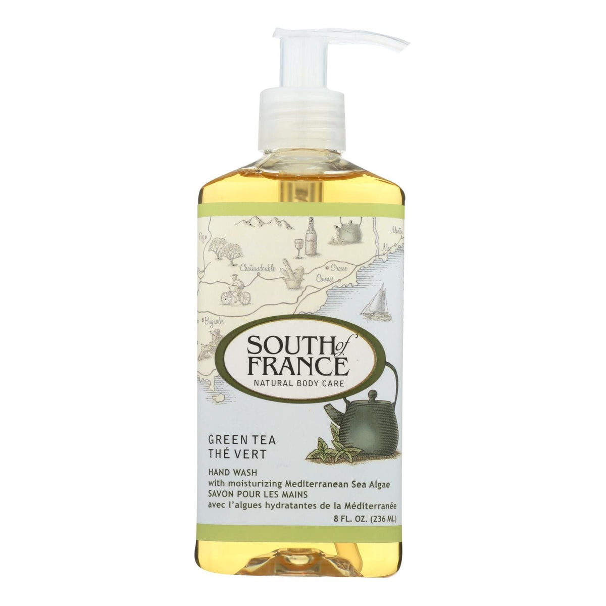 South Of France Hand Wash - Green Tea - 8 Oz - 1 Each - MC Online