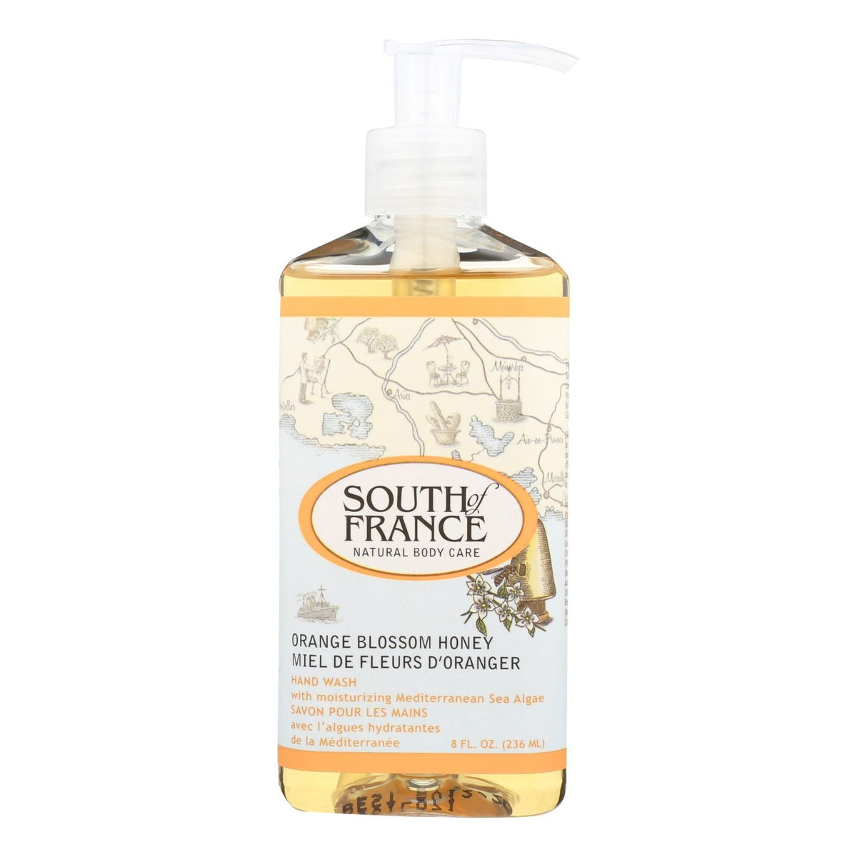 South Of France Hand Wash - Orange Blossom Honey - 8 Oz - 1 Each - MC Online