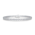 Starry Sky - Made of morganite, 925 sterling silver and platinum-plated diamonds, it is a fashionable jewelry bracelet and a luxurious silver accessory. - MC Online