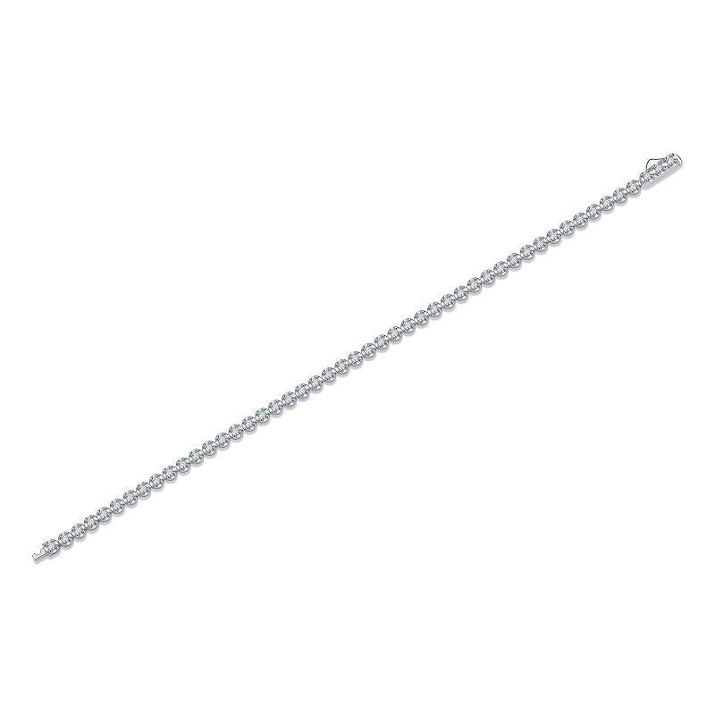 Starry Sky - Made of morganite, 925 sterling silver and platinum-plated diamonds, it is a fashionable jewelry bracelet and a luxurious silver accessory. - MC Online
