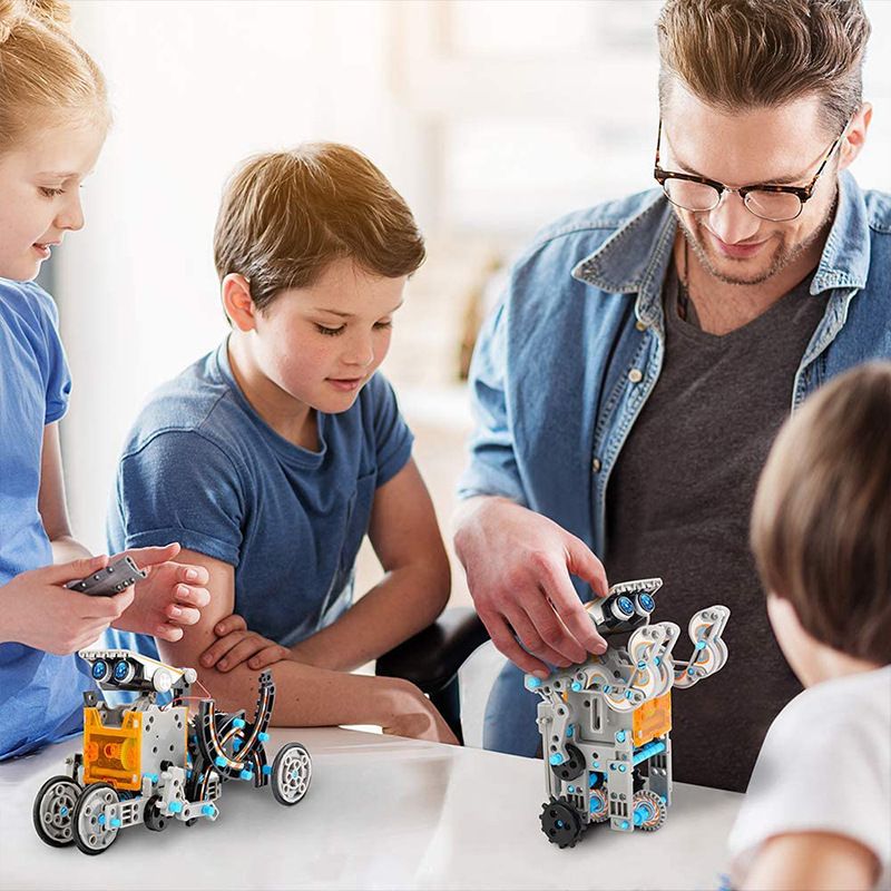 STEM Solar Robot Kit For Kids; 12-in-1 Educational STEM Science Experiment Toys; Solar Powered Building Kit DIY For 8 9 10 11 12 13 Years Old Boys & Girls Kids Toy - MC Online