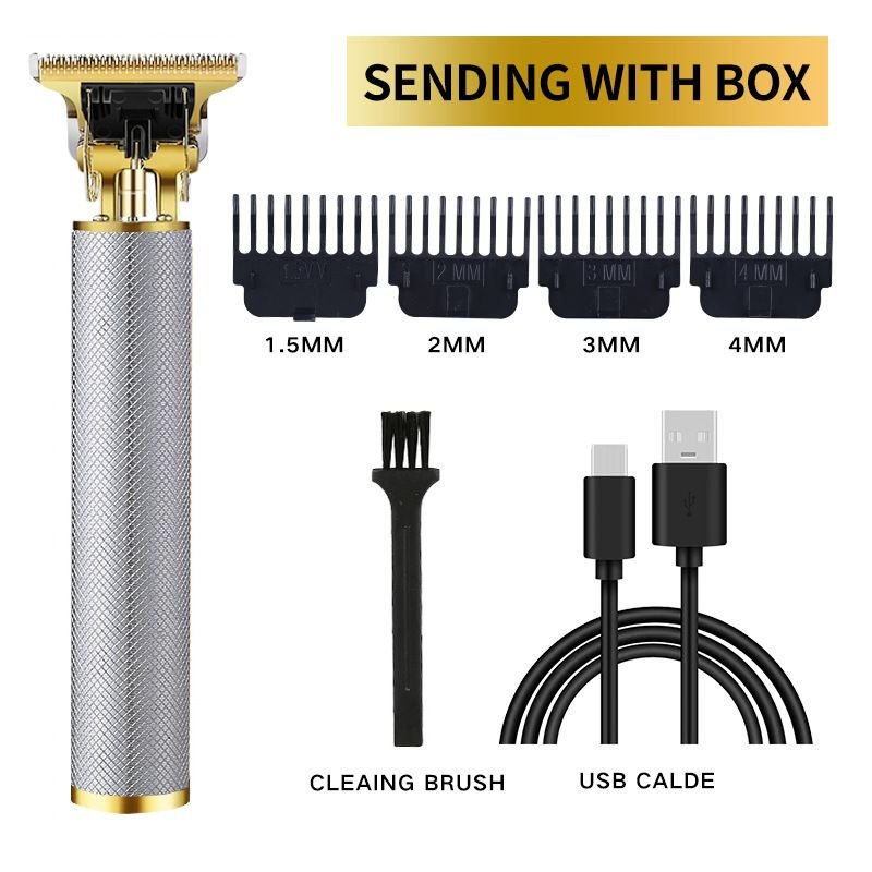 T9 Professional Hair Clipper Men Cordless Vintage engrave Hair trimmer LCD display Hair Cutting Machine Barber For Man Adult - MC Online