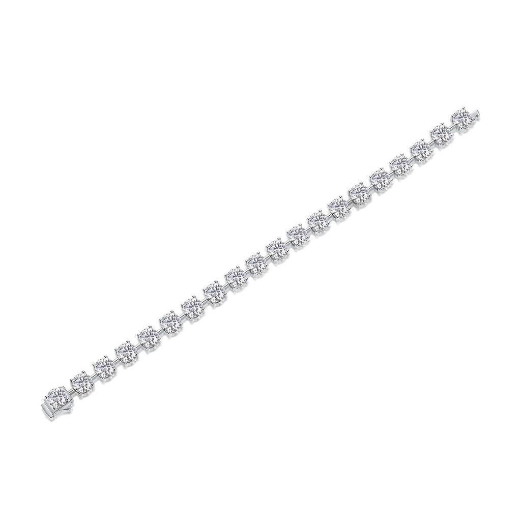 The Time Appointment - Made of morganite, 925 sterling silver and platinum-plated diamonds, it is a fashionable jewelry bracelet and a luxurious silver accessory. - MC Online