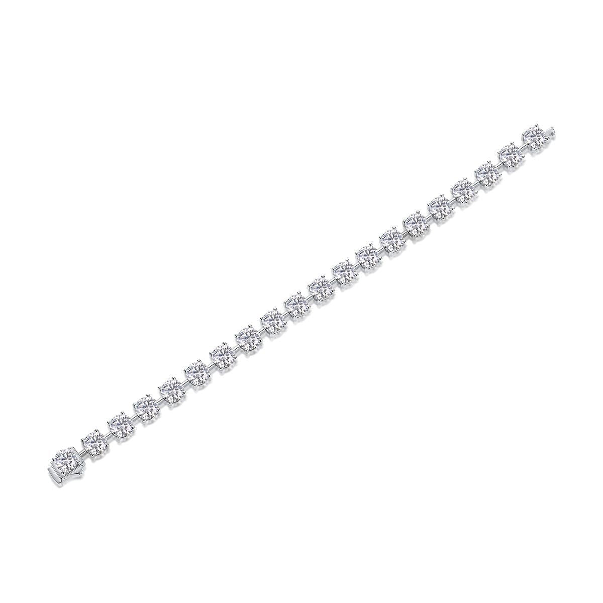 The Time Appointment - Made of morganite, 925 sterling silver and platinum-plated diamonds, it is a fashionable jewelry bracelet and a luxurious silver accessory. - MC Online