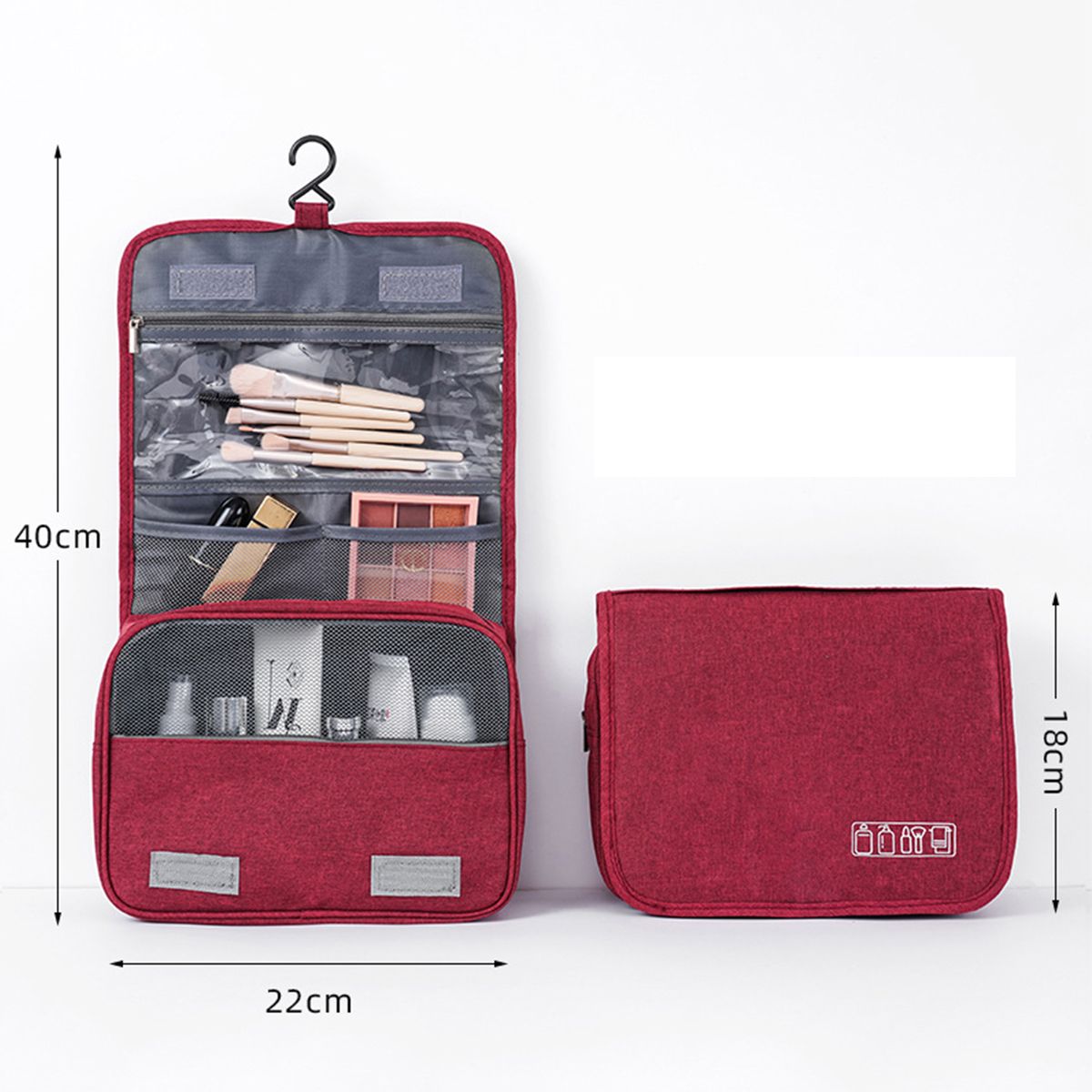 Toiletry Bag Multifunction Cosmetic Bag Portable Makeup Pouch Waterproof Travel Hanging Organizer Bag for Men Women Girls - MC Online