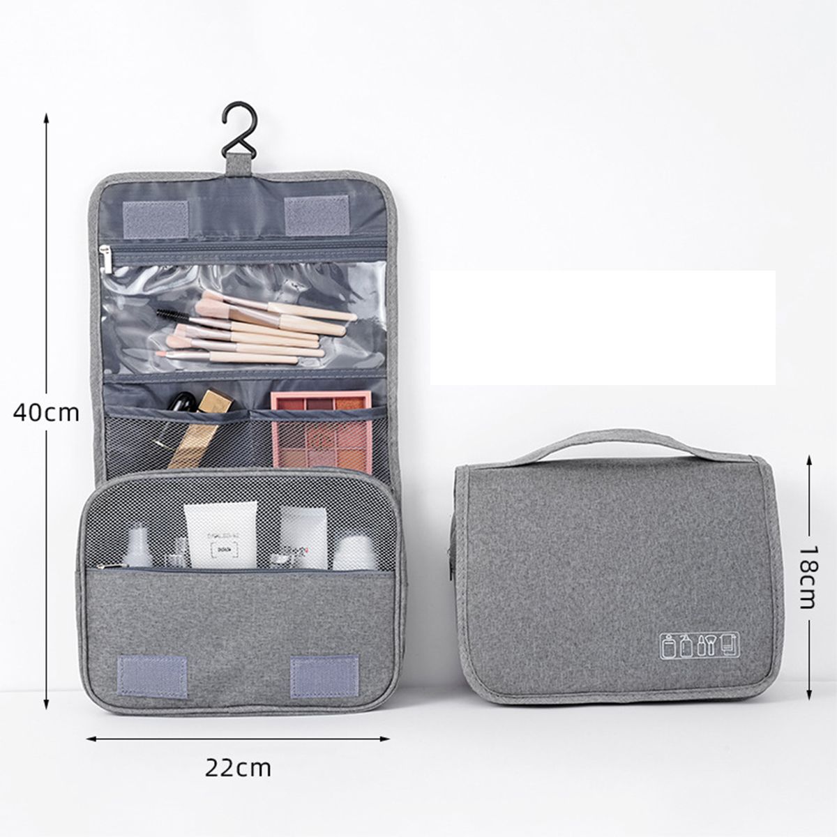 Toiletry Bag Multifunction Cosmetic Bag Portable Makeup Pouch Waterproof Travel Hanging Organizer Bag for Men Women Girls - MC Online