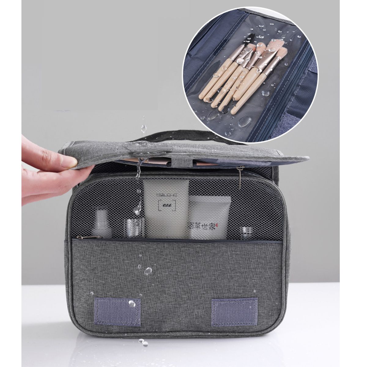 Toiletry Bag Multifunction Cosmetic Bag Portable Makeup Pouch Waterproof Travel Hanging Organizer Bag for Men Women Girls - MC Online