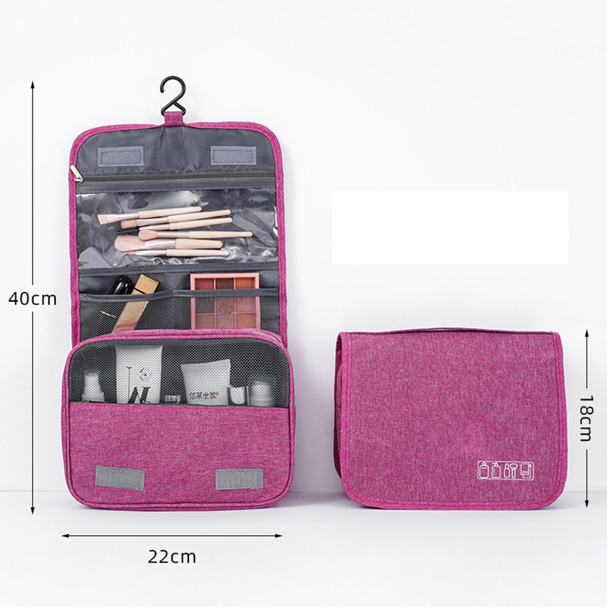 Toiletry Bag Multifunction Cosmetic Bag Portable Makeup Pouch Waterproof Travel Hanging Organizer Bag for Men Women Girls - MC Online