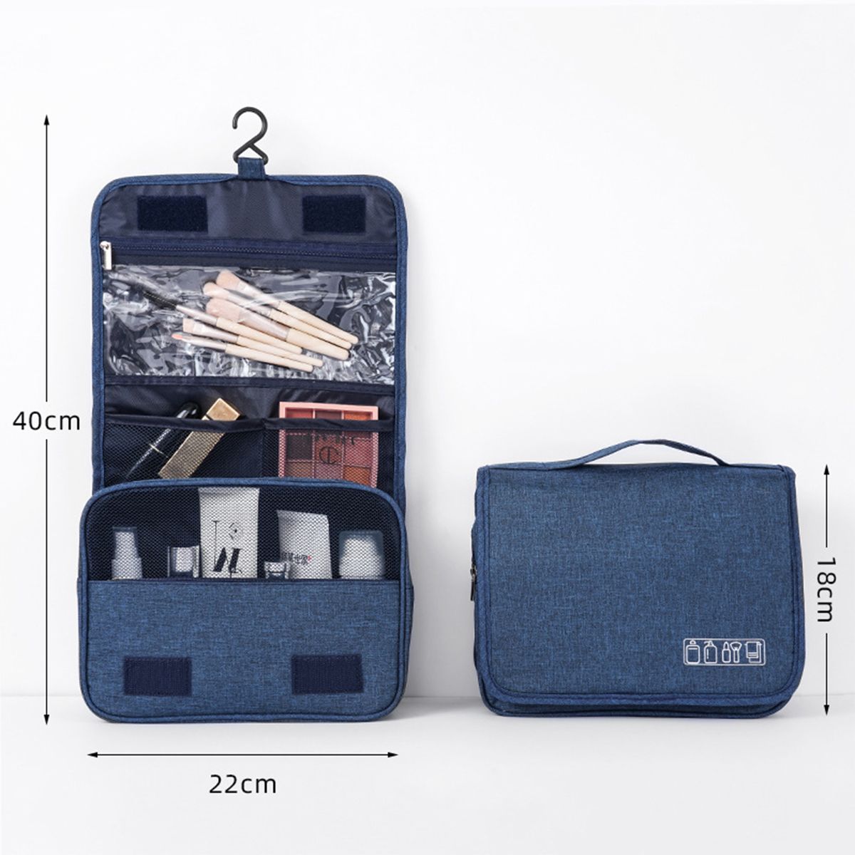 Toiletry Bag Multifunction Cosmetic Bag Portable Makeup Pouch Waterproof Travel Hanging Organizer Bag for Men Women Girls - MC Online