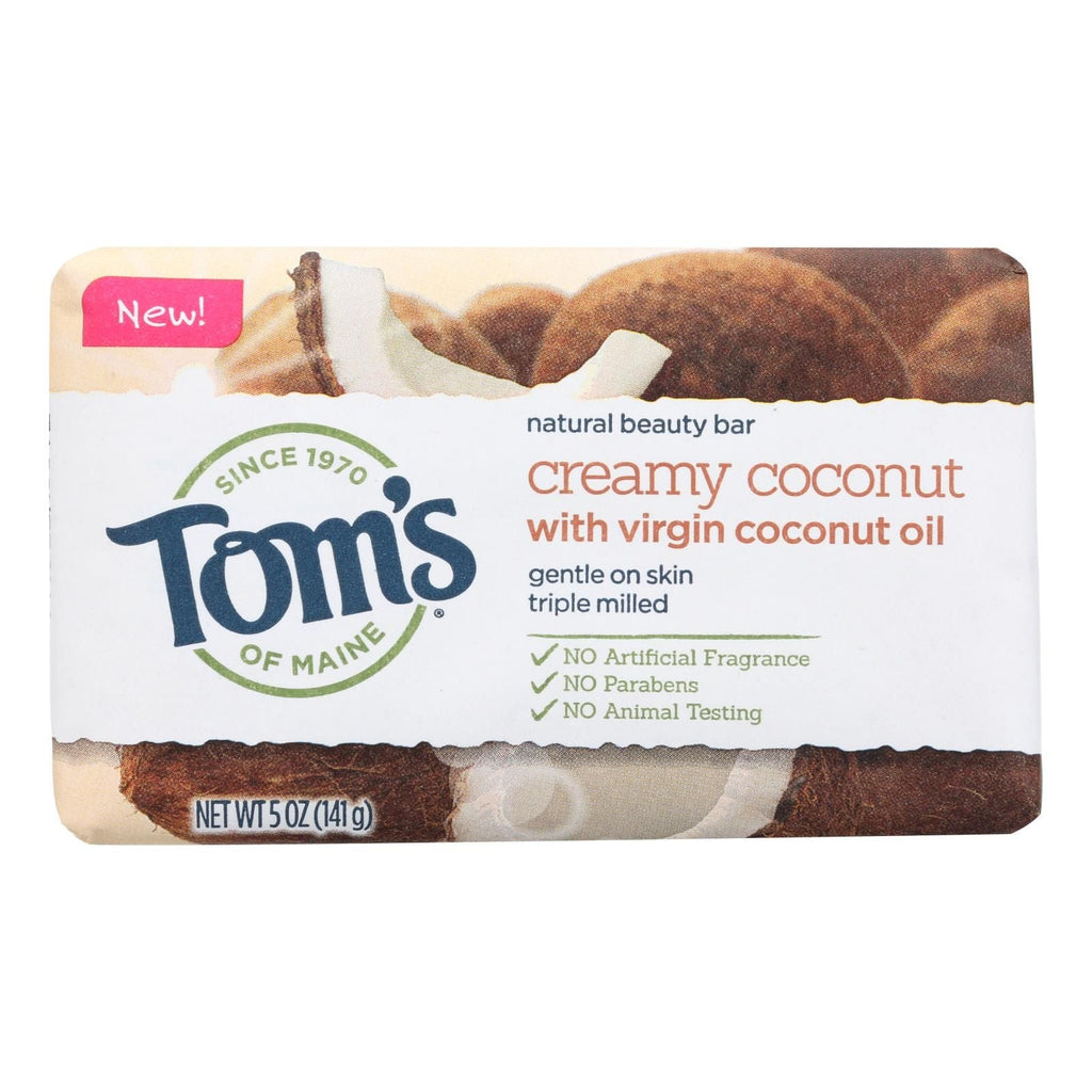 Tom's Of Maine Beauty Bar - Coconut - Case Of 6 - 5 Oz - MC Online