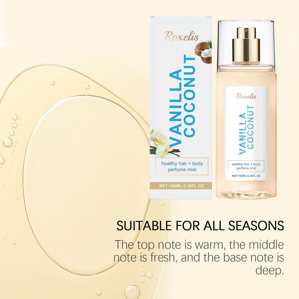 Vanilla Coconut Body Perfume Spray - Long-lasting fragrance, exuding unique charm, fresh, romantic and portable perfume - MC Online