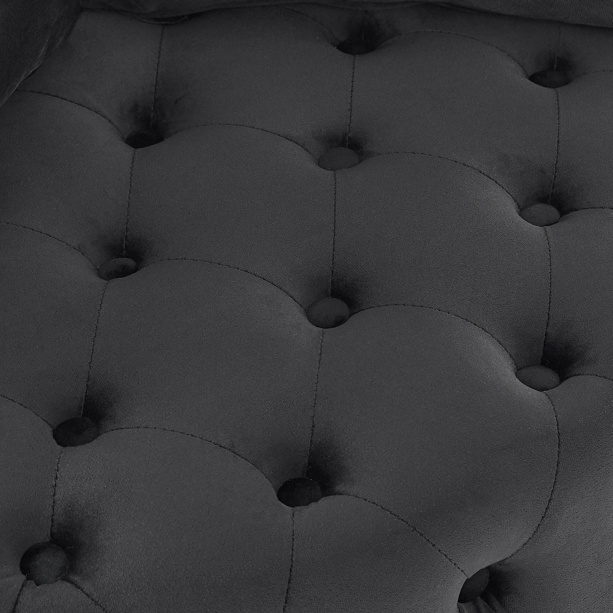 Velvet Upholstered Swivel Chair for Living Room, with Button Tufted Design and Movable Wheels, Including 3 Pillows - MC Online