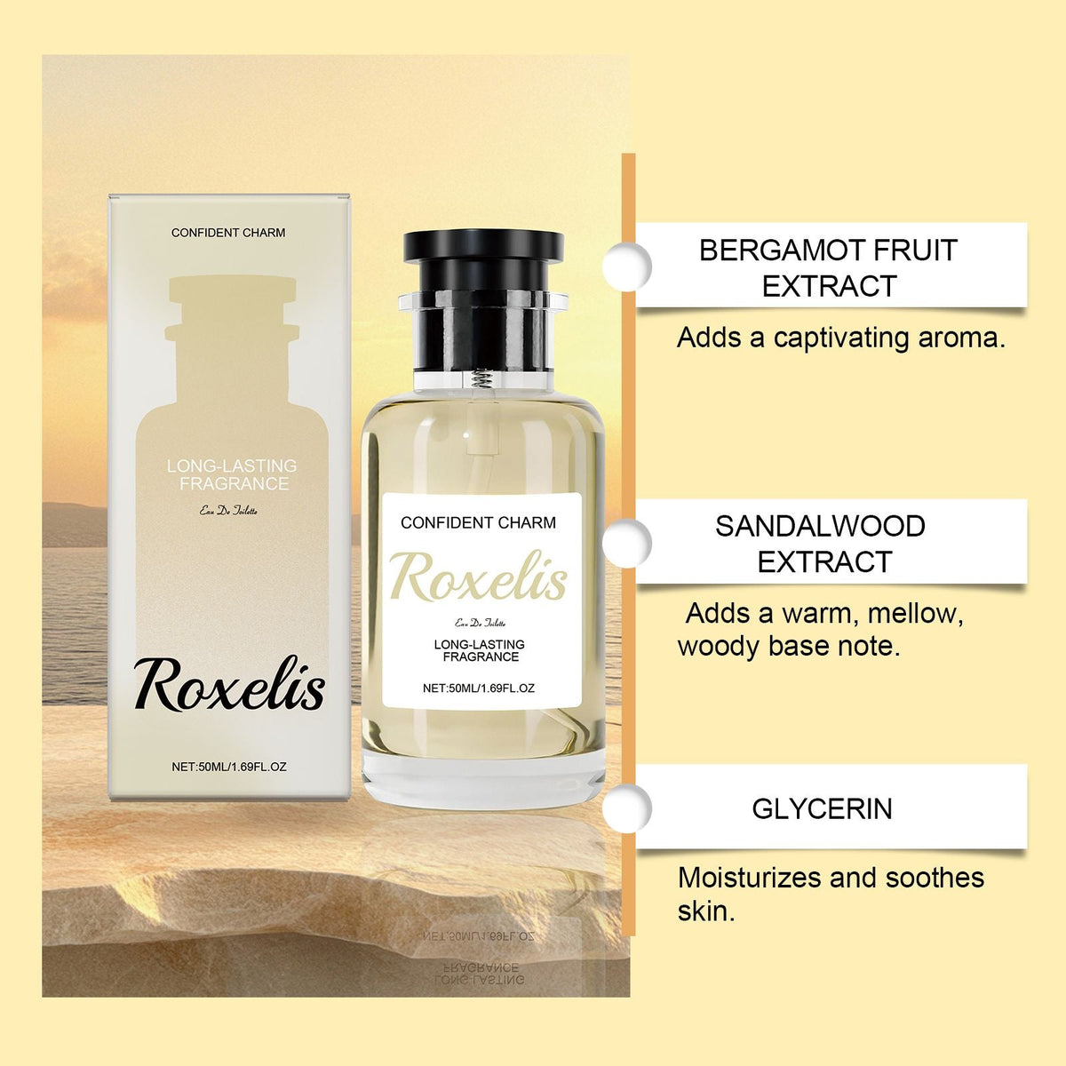 Woody Bergamot Eau de Toilette emits a charming fragrance, with a light and fresh scent suitable for various occasions, a charming perfume - MC Online
