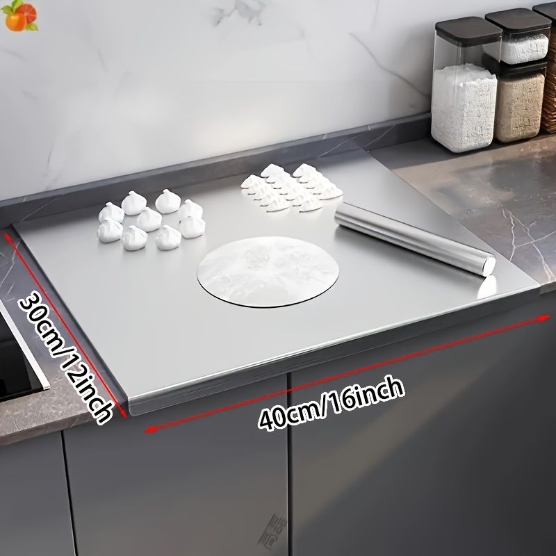 XXL 304 Stainless Steel Cutting Board Anti-Slip & Mildew-Proof! No More Moldy Wooden Boards | Heavy-Duty & Food-Safe, Easy to Clean – Chop Meat, Knead Dough, Bake Prep All-in-One | Must-Have for Hom - MC Online